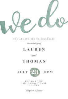 We do glitter - Invitación De Boda